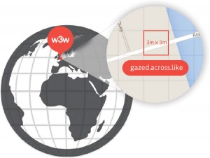 What3words assigns a unique combination of three words to each 3m by 3m square on Earth’s surface.