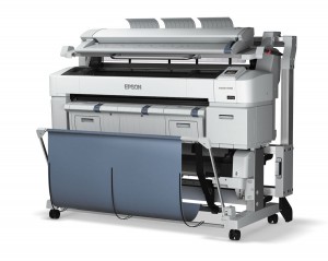 Epson’s SureColor T-Series is an example of the new wave of inkjet wide-format printers. The scanner attachd ot top makes this a multi-function system.