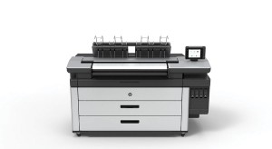 HP’s Large- format PageWide technology features a wide bank of connected print heads to enable single-pass printing.