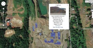 The iPhone app and portal provide a standard map view of piles at a site and a quick overview of a pile report. Full reports and a “reconstruction video”—a useful tool in evaluating pile usage and conditions—are linked.
