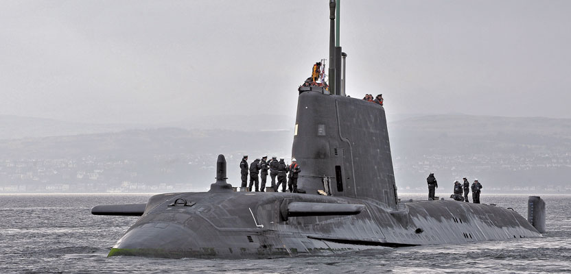 The Royal Navy submarine HMS Astute. Credit: LA(Phot) Paul Halliwell/MOD.