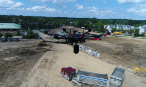 In a proof-of-concept test scanning stockpiles, NOAR inverted a BLK360 under a DJI M600. NOAR president Chad Studer says they have more development to do on this concept, but that results how promise. (Image credit - NOAR Technologies)