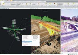 Raw field data from GNSS, total stations, and scanning can be processed and combined in a single environment using Trimble Business Center.