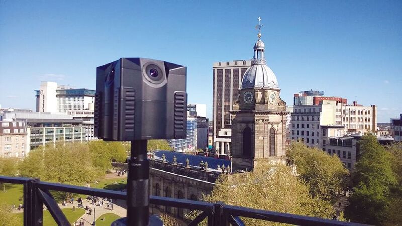Grounds uses an iStar Fusion 360° camera to capture a scene in London