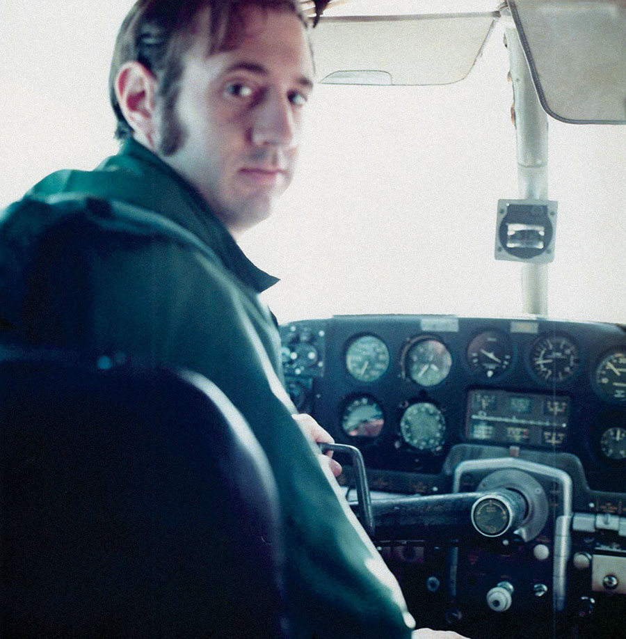 Valley Air Photos founder Richard Graville in his Beechcraft  Bonanza that he nicknamed “Bo.”