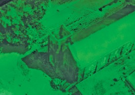 This hologram of a church in Texas was built from a combination of airborne and terrestrial lidar scans.