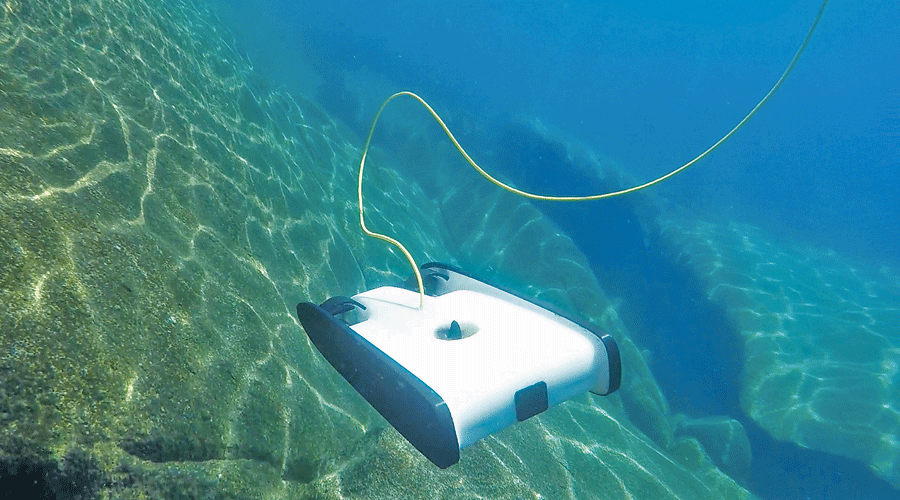 OpenROV's Trident on a subsurface coastal mission
