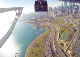 High-definition mapping sensors (lidar, digital, and oblique imagery, here mounted on a helicopter during collection of an autonomous vehicle mapping project) provide an accurate, cost-effective approach to limit the interference and potential delays related to collecting extensive control on a right of way.