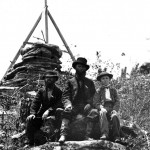 Leveling crew and Bilby tower. Credit: NOAA Central Library Historical Imagery