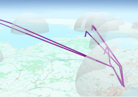 flight-paths for wind farm analysis ArcGIS