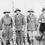 Idaho Crew 1918 american women in britches and hats surveying