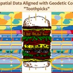 Geospatial data aligned with Geodetic control toothpicks