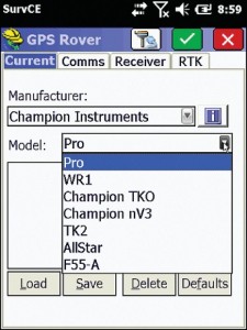 Champion sells its equipment with Carlson Software's SurvCE software and is known for its quality training for both.