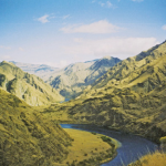 Snake River winds through Hells Canyon, shown here between Kirkwood Historic Ranch and Pittsburg Landing. Credit: X-Weinzar.
