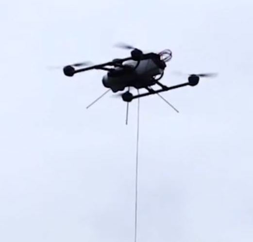 powerline tethered drone