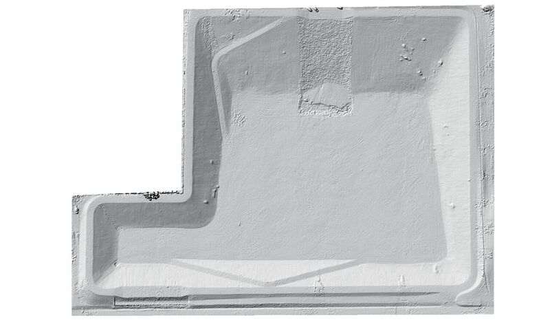 The basin was surveyed two ways: 1) using traditional methods and 10 GCPs and 2) using a UAV and one checkpoint. This test showed strong precision without GCPs using th emdMapper1000DG. rCFC&WCD then compared building plans to the actual completed project to identify areas that were not built to spec and anticipate potential issues. They were also able to produce quick debris and sediment removal maps.