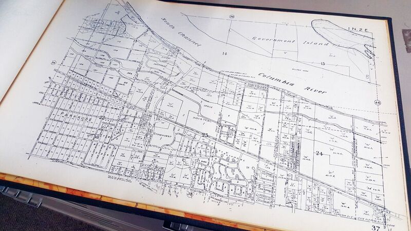 Before the County converted maps to CAD in the late 1990s, paper maps were living docu- ments that were main- tained for decades.