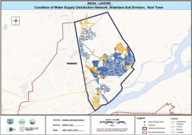 In our system map, the existing situation of the water supply network is shown as aligned with a city boundary.