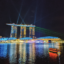 Singapore night skyline