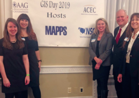 MAPPS, NSGIC, ACEC, AASG, and AAG hosted a GIS Day reception on Capitol Hill.