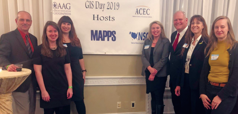 MAPPS, NSGIC, ACEC, AASG, and AAG hosted a GIS Day reception on Capitol Hill.