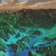 This lidar image was taken over Lake Casitas, California.