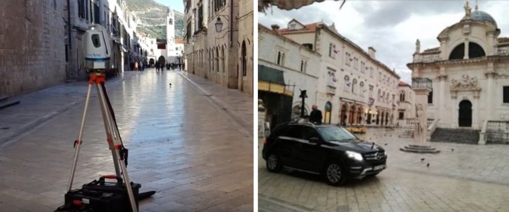 Capturing the cityscape of Old Town Dubrovnik from the ground. Teledyne Optic’s Polaris TLS and its car-mounted Maverick.