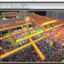 Point cloud processing in EdgeWise database with extracted elements from the point cloud database overlaid to the point cloud. Lower left: Point cloud processing into EdgeWise database with extracted elements from the point cloud database only.