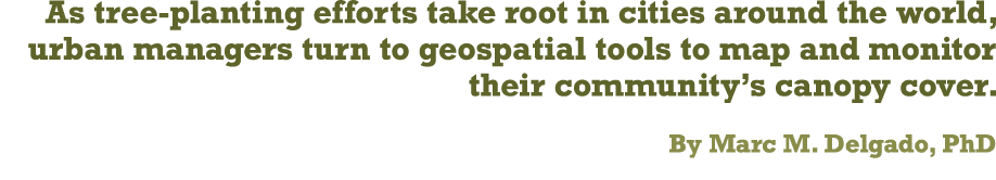 As tree planting efforts take root in cities around the world, urban managers turn to geospatial tools to map and mon...